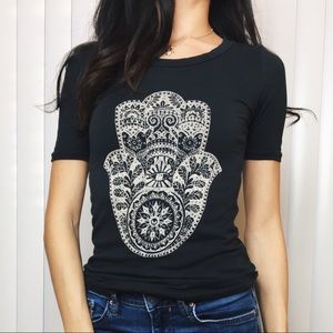 LA Hearts boho soft short sleeve
